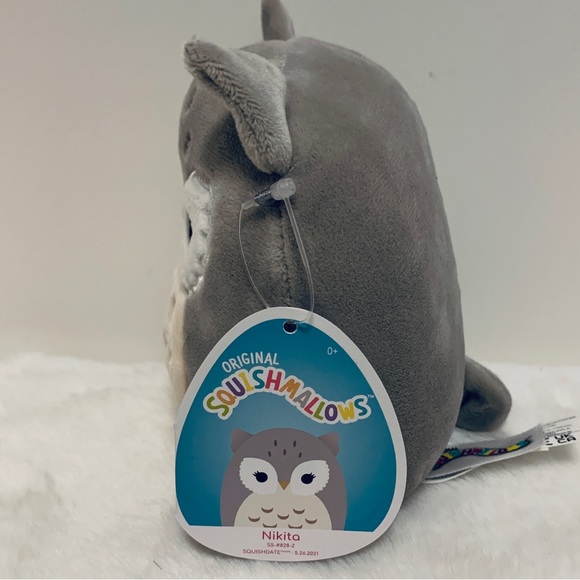 Squishmallow Nikita Grey Owl 🦉, 5” New - Picture 3 of 7